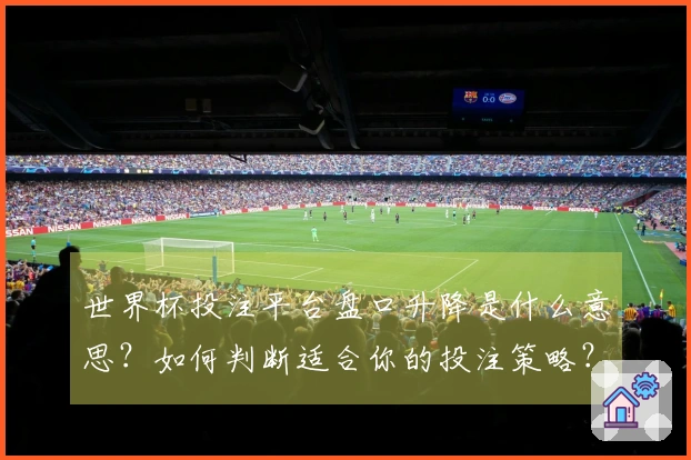 世界杯投注平台盘口升降是什么意思？如何判断适合你的投注策略？