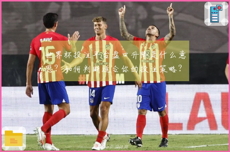 世界杯投注平台盘口升降是什么意思？如何判断适合你的投注策略？